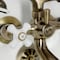 Kingston Brass Tub Wall Mount Clawfoot Tub Faucet with Hand Shower, Antique Brass KS265PXAB - alternate 2